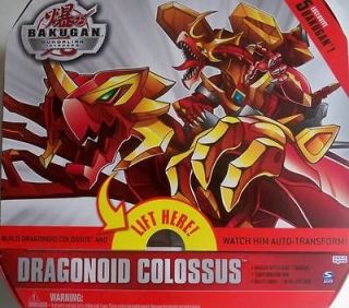 Bakugan Dragonoid Colossus RED Figure Exclusive 5 Bakugan Transforms 