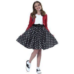 50s Girl Polka Dot Rocker Childrens Costume (Toddler   Chilld Clothes 
