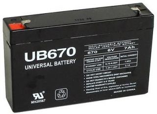 2yr Warranty Bonus UPG 6V 7Ah UPS Battery for Powertron H1X6XST   Kit 