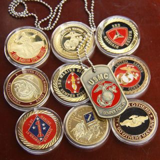 Newly listed Lot of 10 United States Marine Corps / Military Challenge 