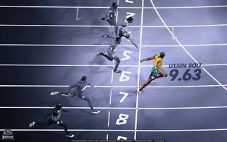 02 Usain Bolt   Jamaican sprinter Fastest Person 38x24 Poster