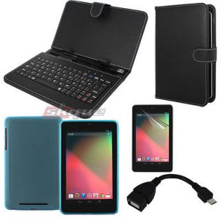 newly listed 4 accessory leather case usb keyboard otg adapter