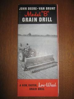NICE 1948 John Deere Van Brunt Model B Grain Drill Dealer 