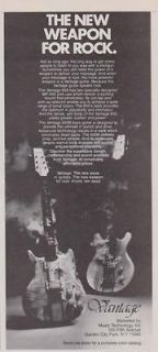 1980 vantage 650b bass 650 guitar print ad time left