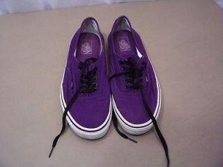 vans shoe mens size 11 purple canvas barely used time