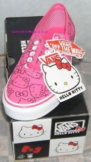 VANS Hello Kitty Sneakers Authentic PINK US 5.5  