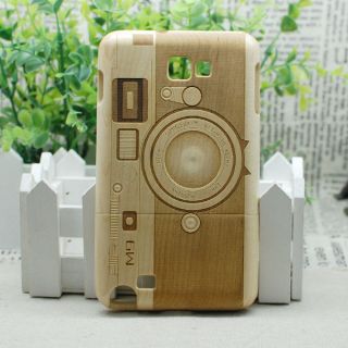 Natural Classics Camera Wood Wooden Case Cover For Samsung Galaxy Note 