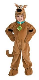 Child Boys Girls Deluxe Scooby Doo Plush Halloween Costume, Small