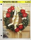 Poinsettia Wreath Annies NEW Plastic Canvas Pattern   30 Days To Pay