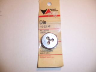   BOLT DIE 1 HEX DIE RIGHT HAND VERMONT AMERICAN MADE USA FREE SHIP