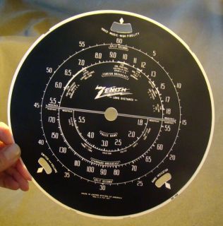 1938 39 Zenith radio dial for Stars & Stripes 6 S 362, also 6 S 254 