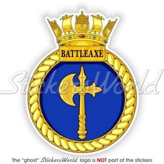 HMS BATTLEAXE Abzeichen Britische Königliche Marine Freggate Badge 