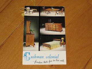 Newly listed CUSHMAN COLONIAL Furniture Original Label Tag Bennington 