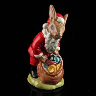 Royal Doulton Happy Christmas Santa Bunnykins DB 17 Bunny Rabbit 1981 