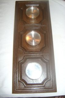 Vintage Springfield wall Thermometer, barometer & Humidity meter