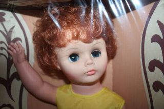 Lovee Walker Doll 24, Red Head Fran  in Box Made in NY  1970s