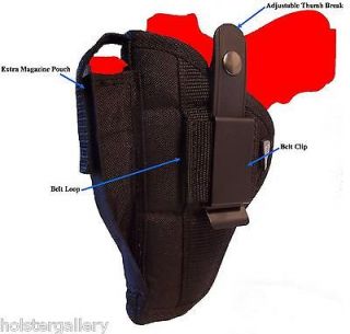 Nylon gun holster fits Walther P22 with 3.4 inch barrel with laser