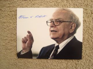 Warren Buffett signed autograph Investor VERY RARE COA LOOK
