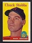 chuck stobbs washington senators 1958 topps card 239 buy it