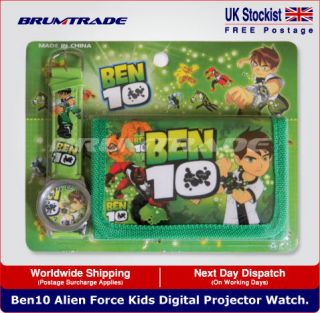 ben10 alien force children wallet kids watch giftset