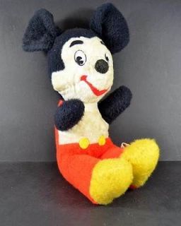 Vintage Mickey Mouse Stuffed 17 tall Animal Doll Plush Toy