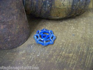 Vintage Old Blue 2 Garden Water Faucet Valve Handle Knob 27 Available