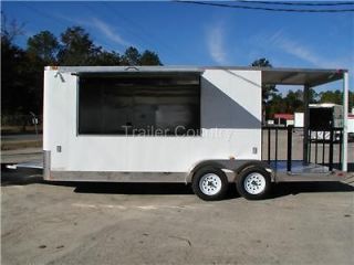 new 7x20 7 x 20 enclosed concession food bbq trailer