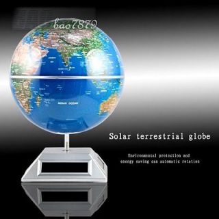 NEW Solar Energy Rotating Globe Tellurion display stand teaching aid 
