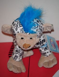 WEBKINZ ~ ROCKERZ ~ MONKEY NEW for AUGUST *SEALED CODE ATTACHED* Very 