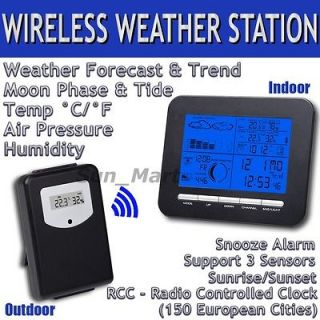 Weather Station Indoor Outdoor Thermometer Humidity Barometer Air 