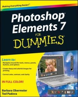   Elements 7 For Dummies NEW Web Hosting Image Color Filters Red Eye