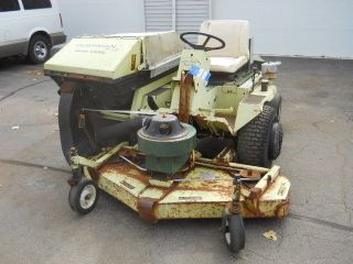 CUSHMAN 60 RIDING LAWN MOWER WITH GRASS CADDY   FALL SPECIAL GREAT 
