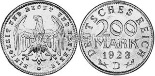 Germany, Weimar Republic 200 Mark, 1923