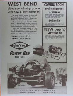 vintage neat 1960 s west bend power bee go kart