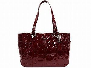   Embossed Patent Leather East West Red Tote 17728 NWT   $358 MSRP