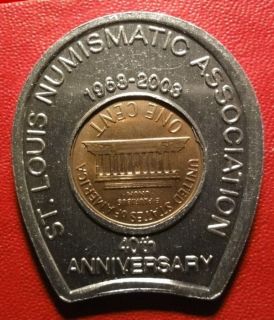 Encased Coin St. Louis Numismatic Assn. (Missouri) 1963 D Lincoln Cent 