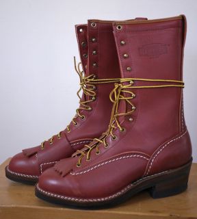 NEW Wesco Western Highliner Lineman Lumberjack Steel Toe Leather Boots 