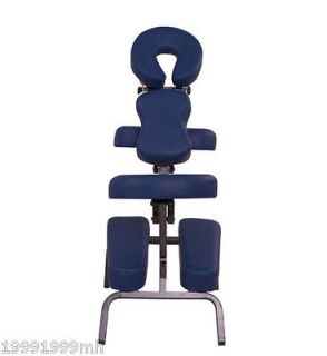 Newly listed Blue Portable Massage Chair PU Leather w/ Carry Bag Blue