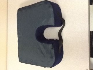 Convoluted Coccyx Travel Cushion w/ Waterproof /brushed Navy Cover