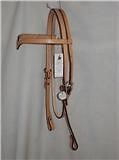 new billy cook v brow leather headstall whit e stitch