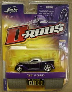Jada D Rods 2005 Wave 1 1937 Ford #010 Purple with Silver Pinstripe