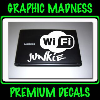 WIFI Wi Fi Junkie Web Surfer Decal Laptop Sticker Skin Anonymous