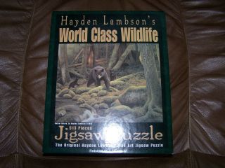 Hayden Lambson Wildlife Jigsaw Puzzle 513 Pieces   USED