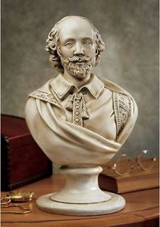 The Bard William Shakespeare Elizabethan Playwright Home Gallery Bust 