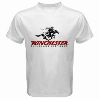 winchester rifles logo new white t shirt from thailand time