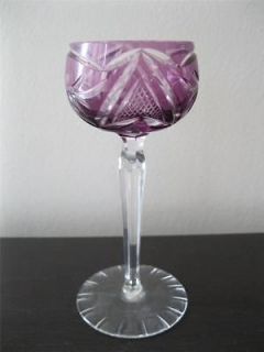nachtmann traube amethyst purple cut to crystal coridal glasses 4