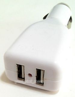 Dual Outlet Car Auto Vehicle Charger Adapter iPod Touch 4G Nano iPhone 