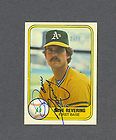 Autographed 1980 O Pee Chee Dave Revering Oakland Signed