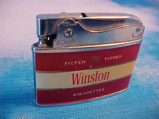 1960s Winston Promotional Cigarette Lighter By Zenith Ultra Thin.