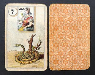 Antique Vintage Lenormand Fortune Telling Oracle Cards Deck 